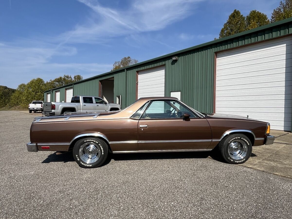 1981 gmc caballero pickup brown