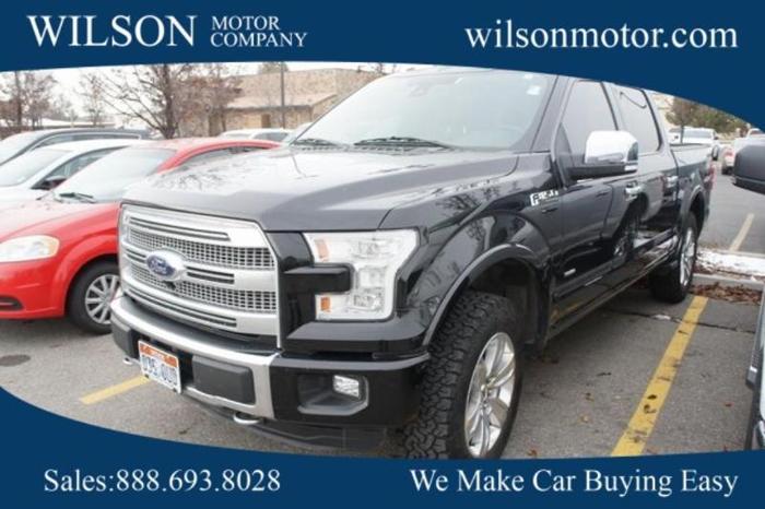 2015 ford f-150 platinum 4x4 platinum 4dr supercrew 5.5 ft. sb for sale in logan, utah