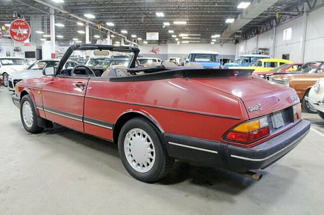 1988 saab 900 turbo cabriolet 162114 miles red convertible 2.0l 4cyl turbo 5-spe