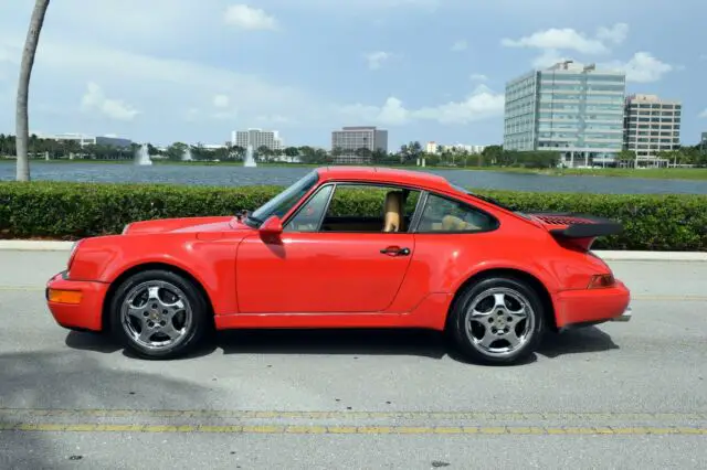 only 46k mile 964 turbo-arizona car -limited slip- guards red