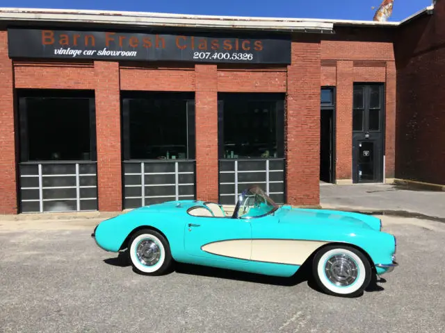 1956 chevy corvette roadster convertible dual quad 283! tremec 5 speed manual!