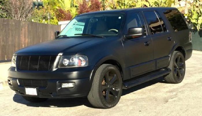 suv loaded matte black ford expedition. eddie bauer 2004 in los angeles, ca