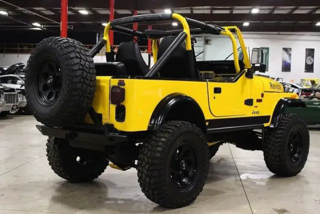 1982 jeep cj-7 4941 miles yellow jeep v8 automatic
