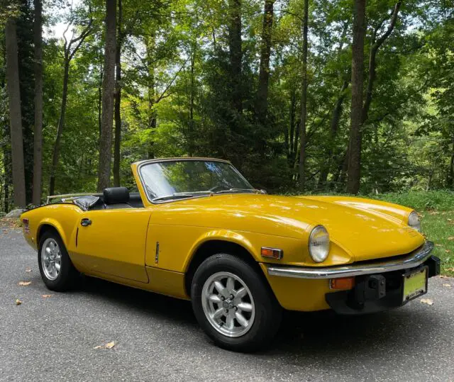 1977 triumph spitfire 1500 yellow fwd manual