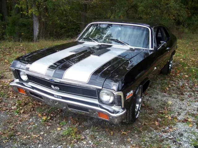 1972 chevrolet nova super sport 2 door factory ss, factory 4 speed,454 big block