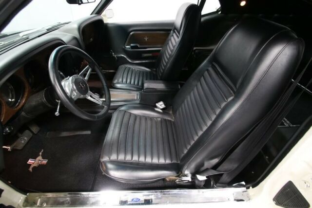 classic vintage chrome restored fomoco pony stang wimbledon white black vinyl