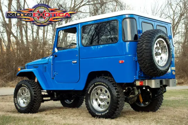 1976 toyota land cruiser fj-40 voodoo blue $110k in restoration! best on ebay!