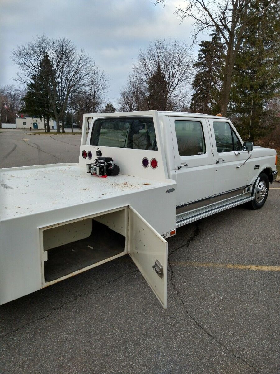 1988 ford f-350 white rwd manual xlt