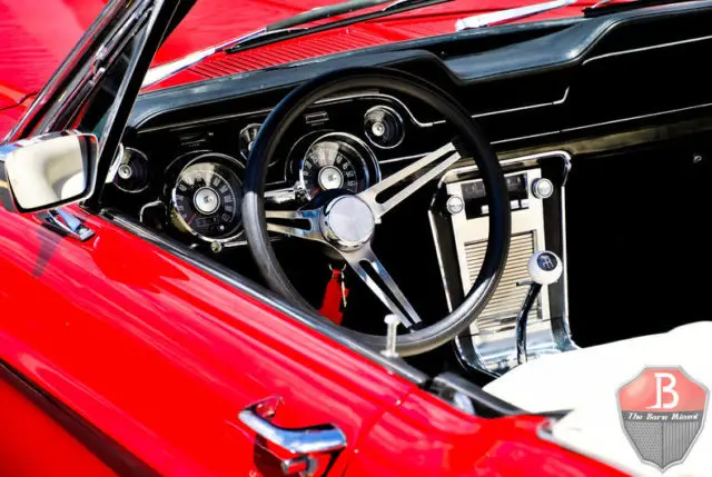 1967 ford mustang gt convertible 47,851 miles red convertible 289 v8 manual 4-sp