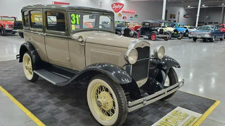 1931 ford model a slant windor fordor murray body!