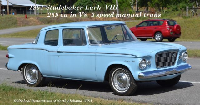 rare v8 3 speed sudebaker lark 259 cu inch 2 door sedan