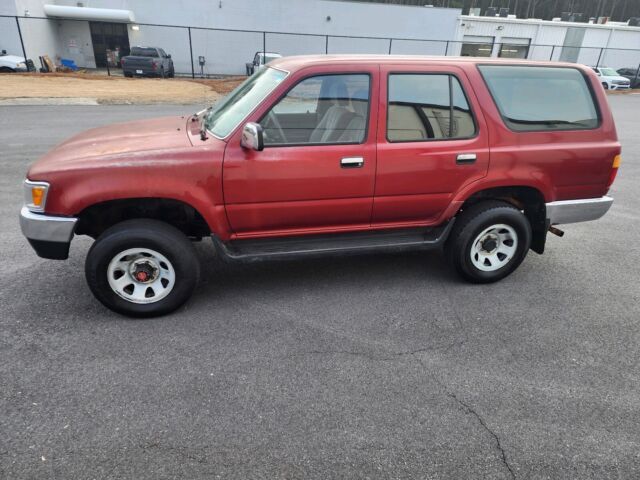 1992 toyota 4runner suv red 4wd manual rn37