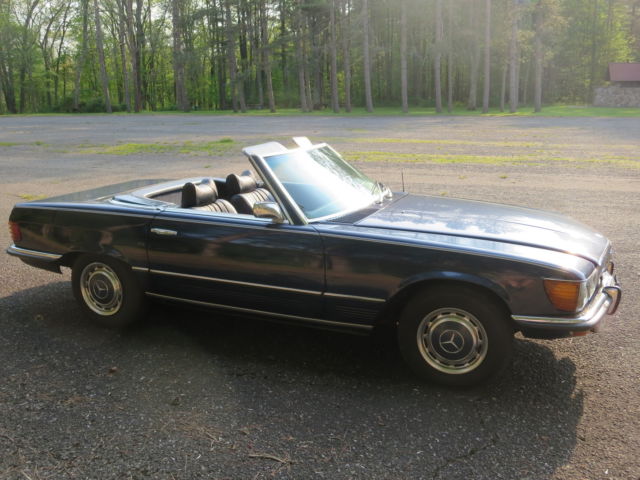 nice! 1973 mercedes-benz 450 sl roadster - hard & soft top - low 59,700 miles!