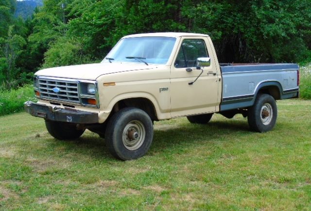 1984 ford f-350 1 ton 4x4 manual pickup truck