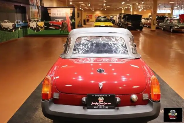 burgundy mg mgb with 5,000 miles available now!