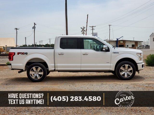 used 2016 ford f150 supercrew platinum okarche, ok 73762 for sale in okarche, oklahoma