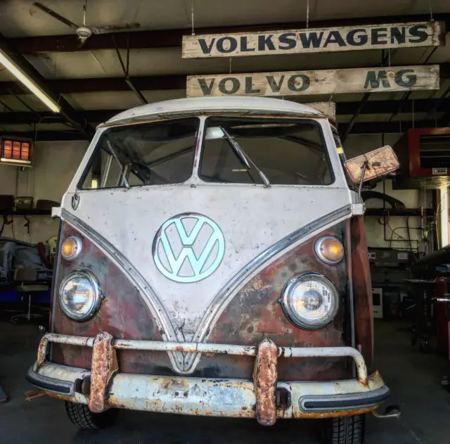 1966 vw bus 13 window deluxe patina driver unrestored
