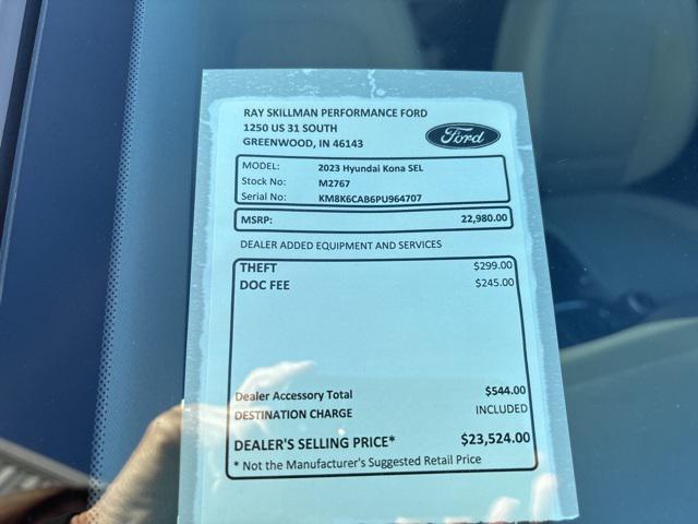 2023 hyundai kona sel