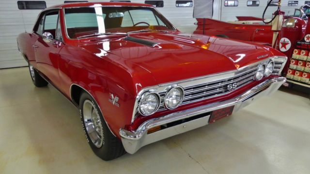 1967 chevrolet chevelle 21115 miles red 2 door hardtop 427 manual 4-speed