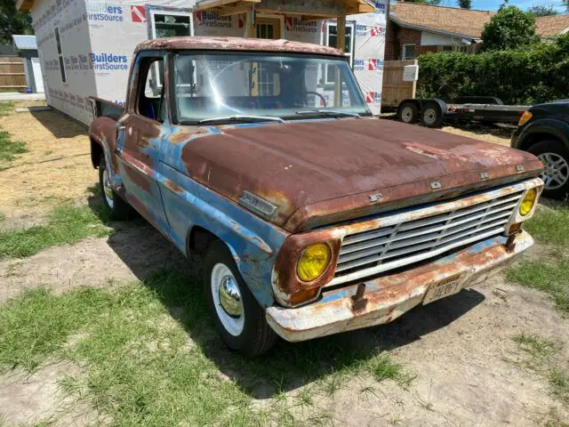 1967 ford f-100 patina,rat rod,barn find no reserve