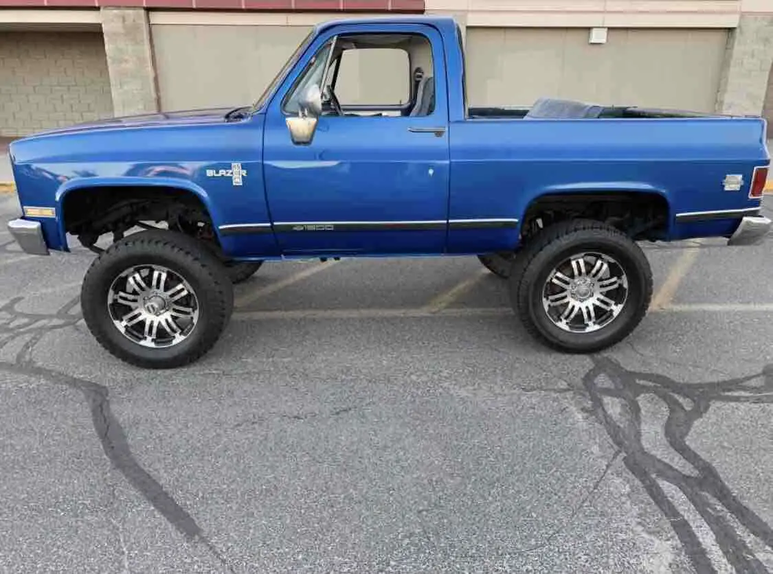 1985 chevrolet k5 blazer suv blue 4wd automatic k10