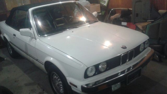 bmw e30 325i five speed manual convertible, straight, rust free, ice cold air