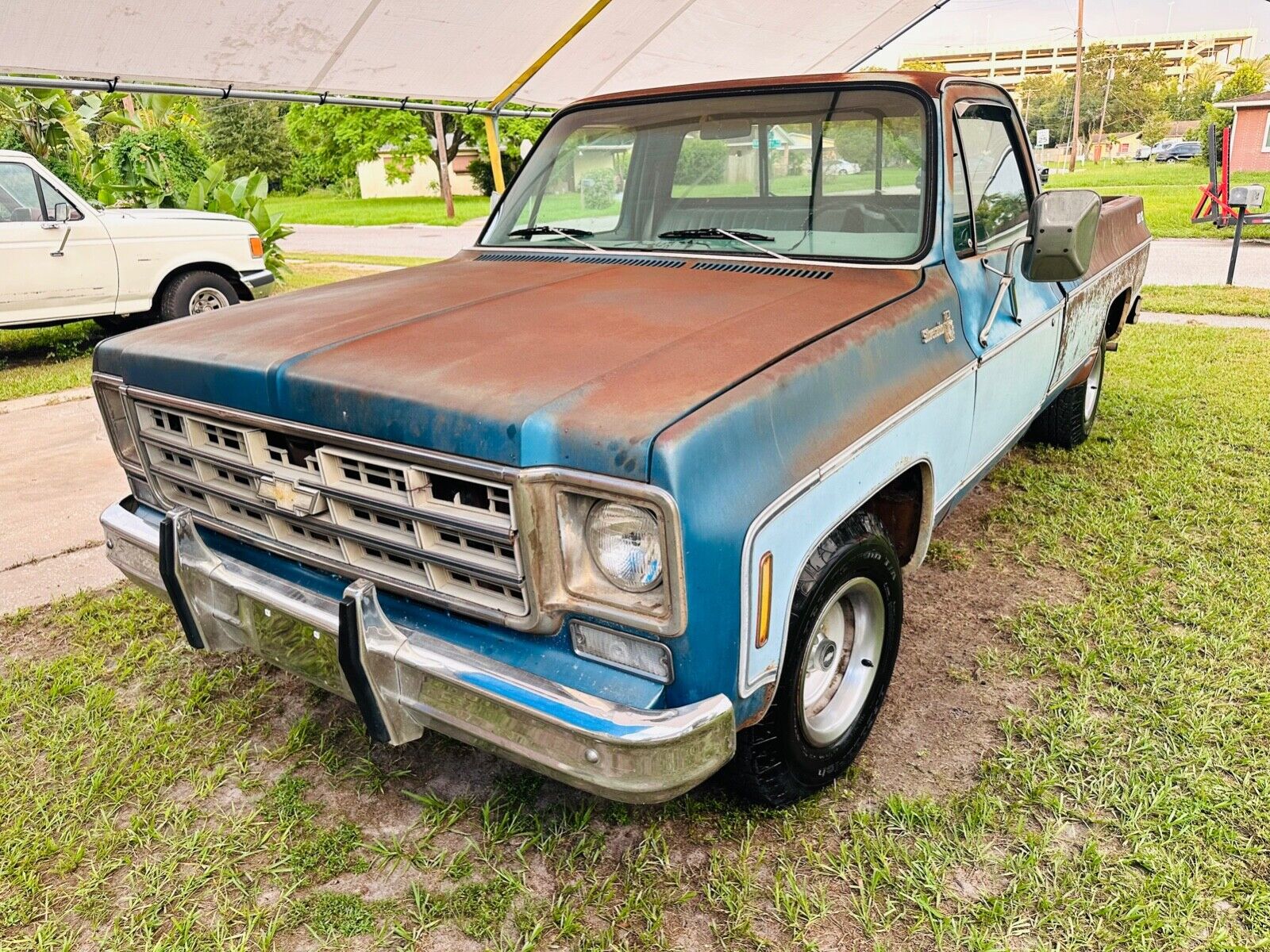 1978 chevrolet c-10 big 10 long bed v8 auto a/c v8 350 daily driver