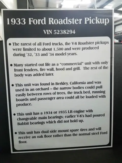 1933 ford roadster pick up