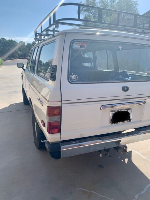 1982 toyota land cruiser suv white 4wd manual fj60