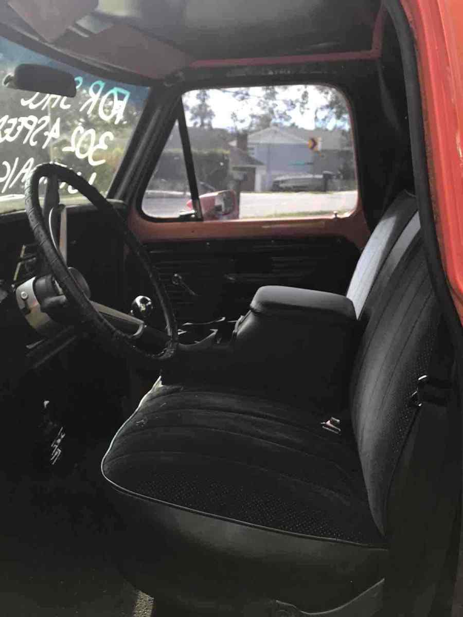 1968 ford f100 pickup orange custom