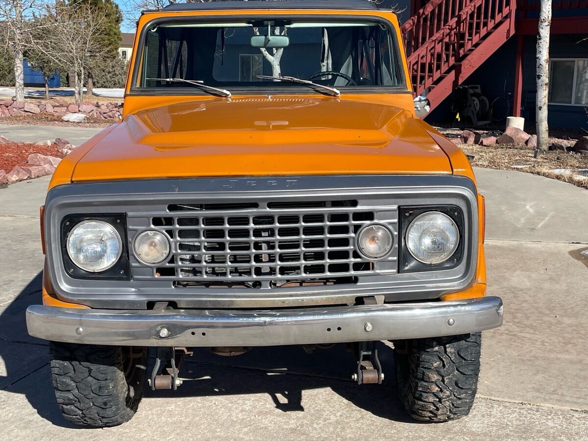 1972 jeep commando convertible orange 4wd manual jeepster