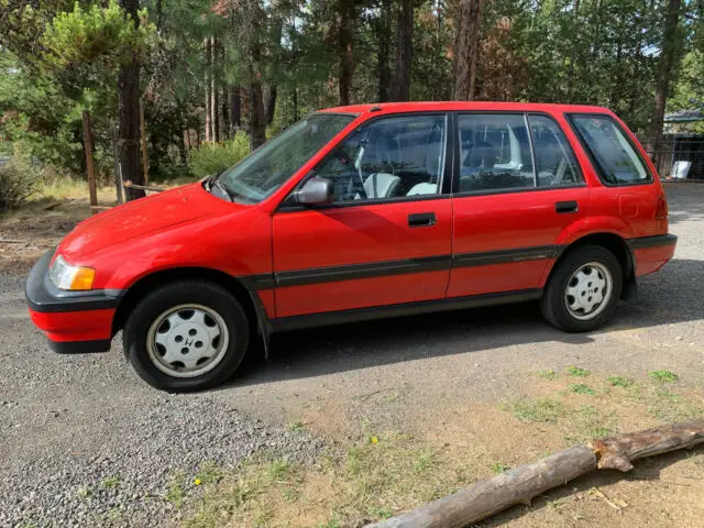 1990 honda civic wagon rt4wd rio red wagovan *amazing condition* 78 pics