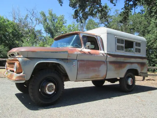 1963 chevrolet factory 4x4 c-10/k-20 ca black plate survivor patina