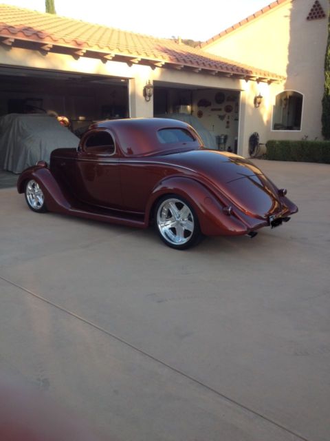 1935 ford 3 window coupe roadster hot rod roger burman built