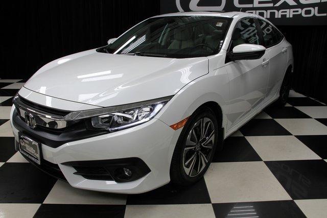 used 2017 honda civic ex-l sedan annapolis, md 21401 for sale in annapolis, maryland