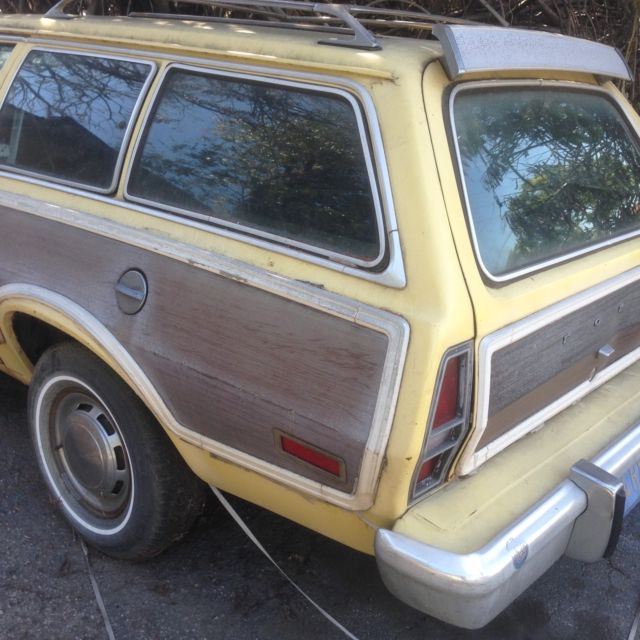 1977 ford pinto wagon squire automatic factory a/c v6 origional aluminum bumper