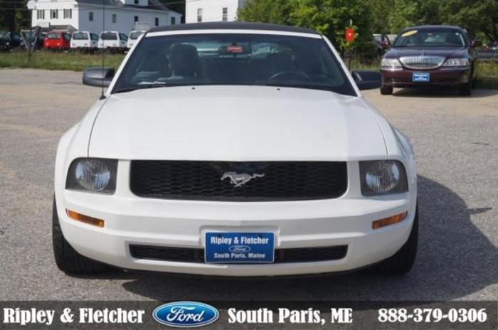 2007 ford mustang v6 deluxe v6 deluxe 2dr convertible for sale in south paris, maine