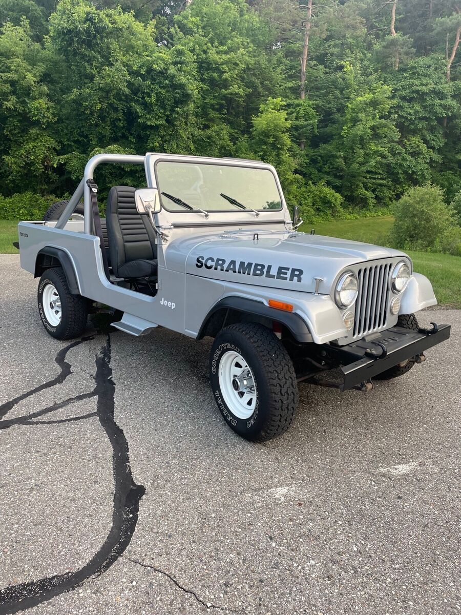 1983 jeep scrambler suv grey 4wd manual cj8