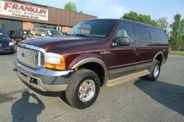 used 2000 ford excursion limited 4x4 suv, 243,625 miles in indian trail, nc