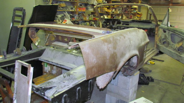 1967 mustang convertible body project car