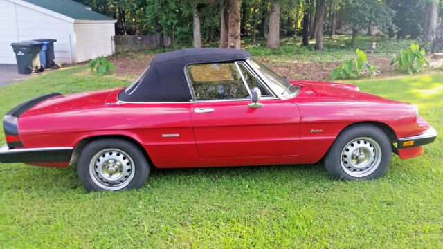 1986 alfa romeo spider graduate 2.0