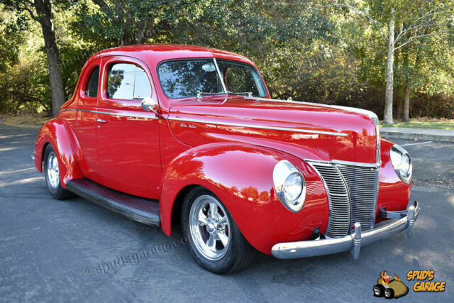 1940 ford deluxe business coupe 350/350 ford 9" ifs power disc body-off resto