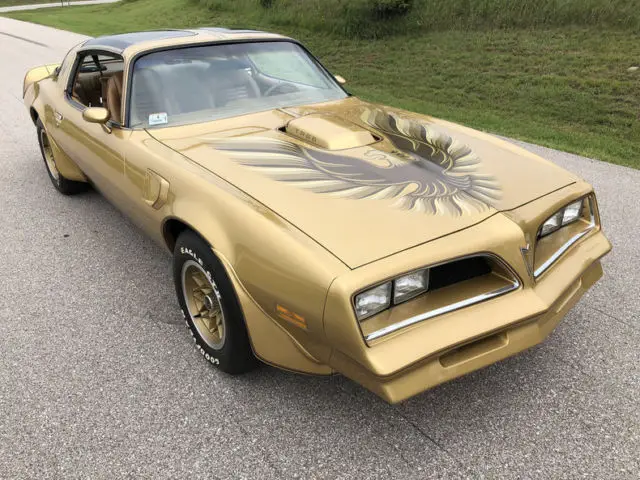 1978 pontiac trans am y88 112306 miles solar gold coupe pontiac 400 v8 3 speed a