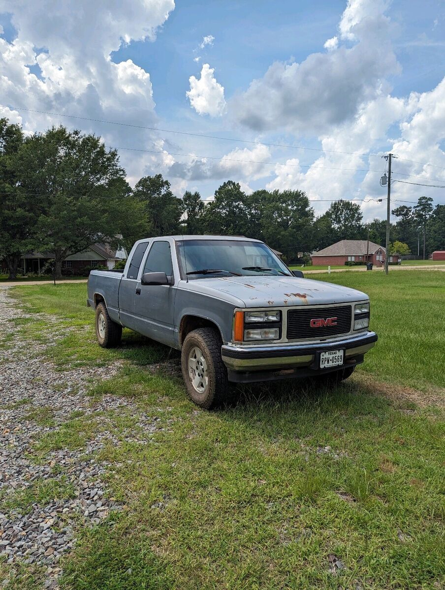 1991 gmc sierra pickup blue 4wd automatic k1500