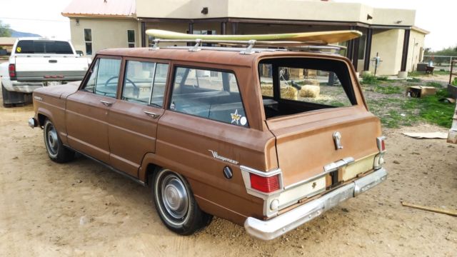 1966 jeep wagoneer 4x4 327 amc v8 3 sp on column - super straight - runs strong