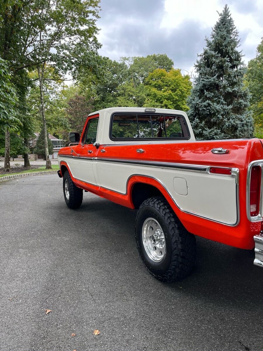 1977 ford f150 pickup red ranger xlt