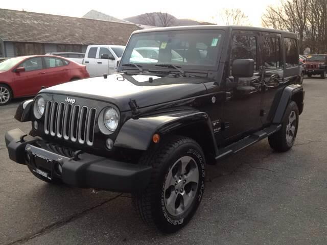 2016 jeep wrangler unlimited sahara 4x4 sahara 4dr suv for sale in bennington, vermont