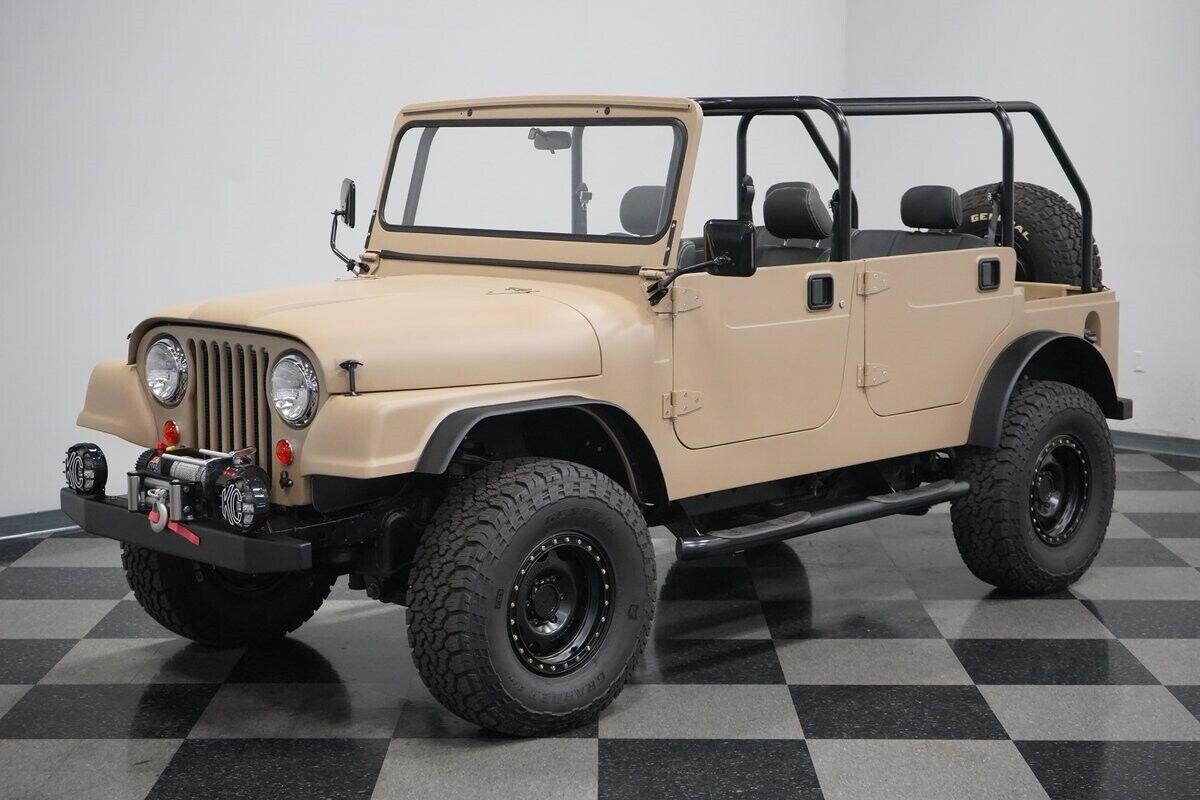 1968 jeep cj 6 restomod vintage 4x4 modern quicksand paint