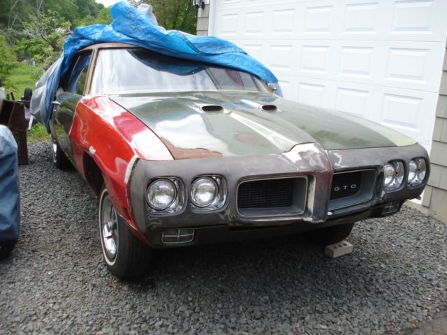 1970 pontiac gto,hardtop,auto,posi,ac,phs doc,100% matching drivetrain,needs res