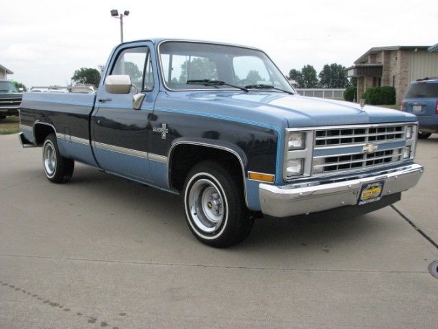 1986 chevrolet c/k 10 regular cab 2wd 80576 miles blue 5.0l v8 ohv automatic